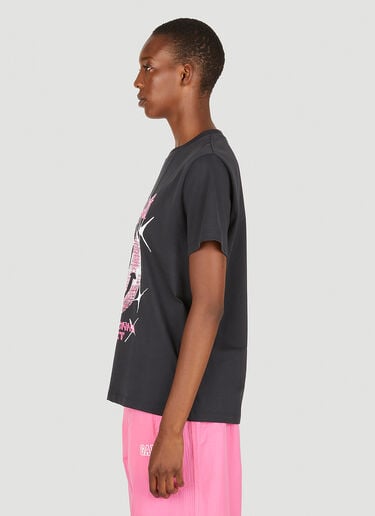 GANNI Graphic Print T-Shirt Black gan0251090