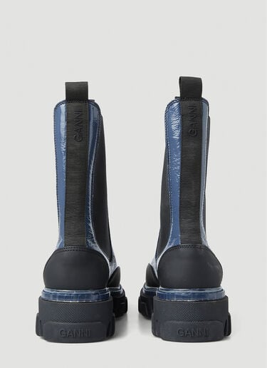 Mid Calf Chelsea Boots GANNI Mid Calf Chelsea Boots Blue gan0251098
