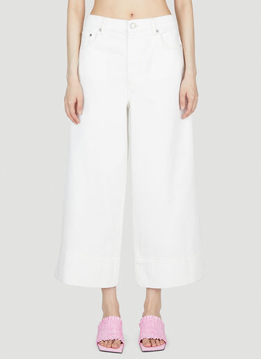 Cropped Jeans GANNI Cropped Jeans White gan0253016