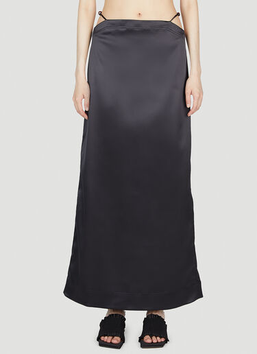 Double Satin Skirt GANNI Double Satin Skirt Black gan0253017