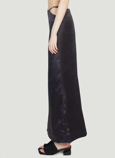 Double Satin Skirt GANNI Double Satin Skirt Black gan0253017
