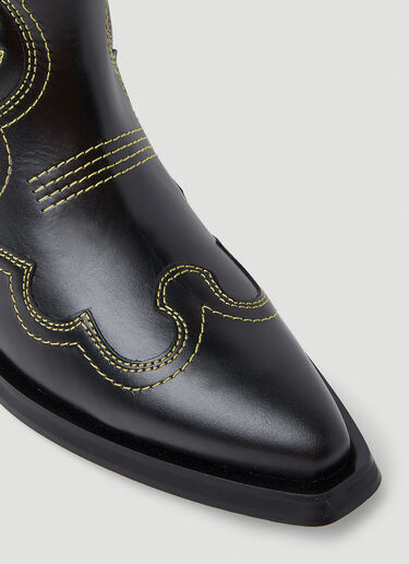Embroidered Western Boots GANNI Embroidered Western Boots Black gan0253026