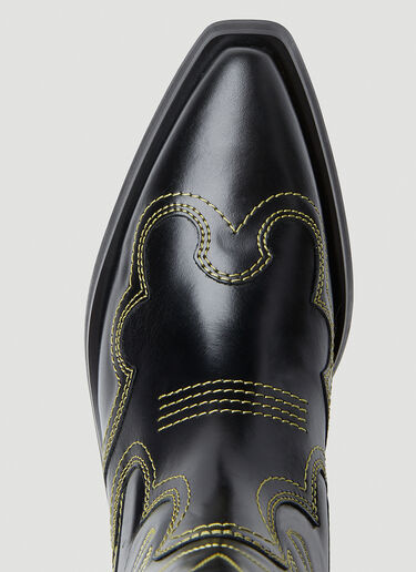 Embroidered Western Boots GANNI Embroidered Western Boots Black gan0253026