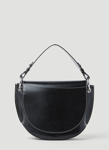 GANNI Banner Saddle Handbag Black gan0253039