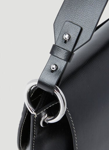 GANNI Banner Saddle Handbag Black gan0253039