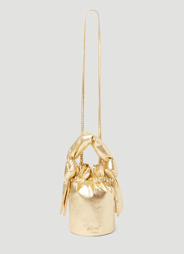 Occasion Knot Handbag GANNI Occasion Knot Handbag Gold gan0253046