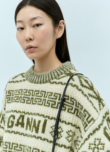 GANNI Banner 小号斜挎包 蓝色 gan0254020