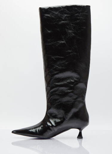 Soft Slouchy High Shaft Boots GANNI Soft Slouchy High Shaft Boots Black gan0254027