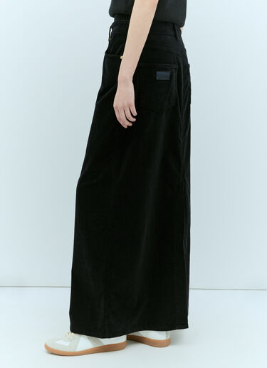 Washed Corduroy Maxi Skirt GANNI Washed Corduroy Maxi Skirt Black gan0255012