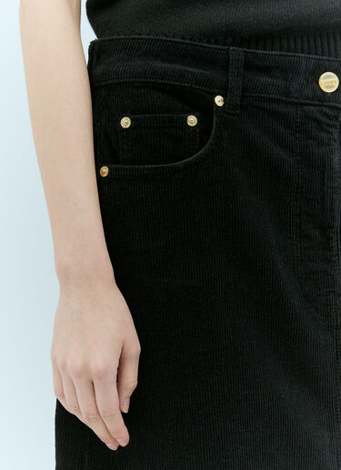 Washed Corduroy Maxi Skirt GANNI Washed Corduroy Maxi Skirt Black gan0255012