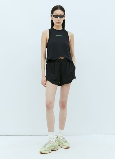 Active Mesh Top GANNI Active Mesh Top Black gan0255044