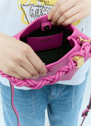 GANNI 미니 보우 핸드백 핑크 gan0255056