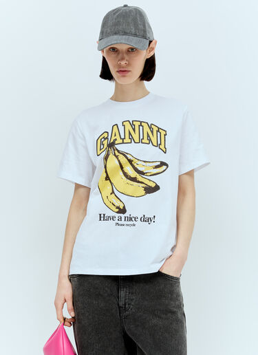 GANNI 刺绣徽标牛仔棒球帽 灰色 gan0256024