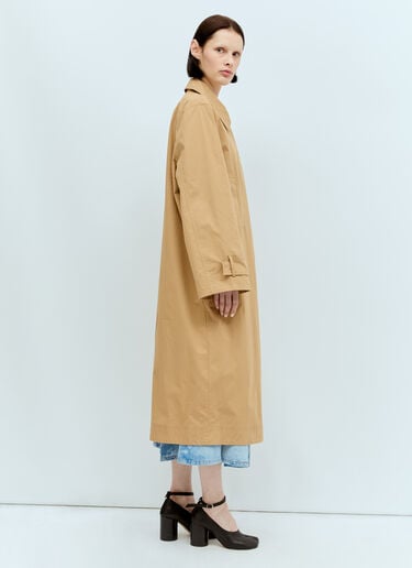 Cotton-Twill Buckle Coat GANNI Cotton-Twill Buckle Coat Beige gan0256051