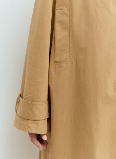 Cotton-Twill Buckle Coat GANNI Cotton-Twill Buckle Coat Beige gan0256051