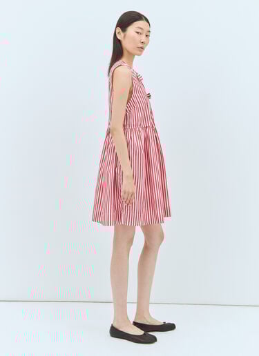Mini Bow Tie Dress GANNI Mini Bow Tie Dress Red gan0257026