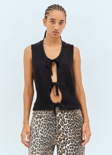 Mohair String Vest Ganni Mohair String Vest Black gan0258002