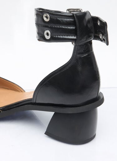 Feminine Buckle Open Cut Pumps Ganni Feminine Buckle Open Cut Pumps Black gan0258053
