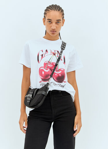 Ganni Small Bucky Crossbody Bag Black gan0258072