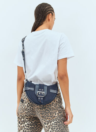 Ganni Small Bucky Crossbody Bag Navy gan0258074