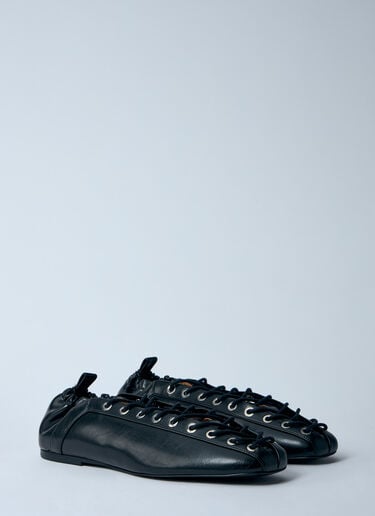 Oleatex Ballerina Flats GANNI Oleatex Ballerina Flats Black gan0260019