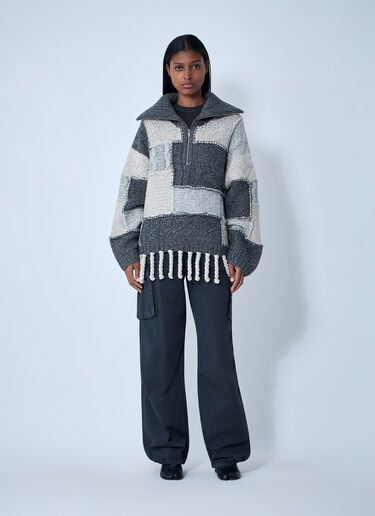 GANNI Wool-Blend Sweater Grey gan0261001