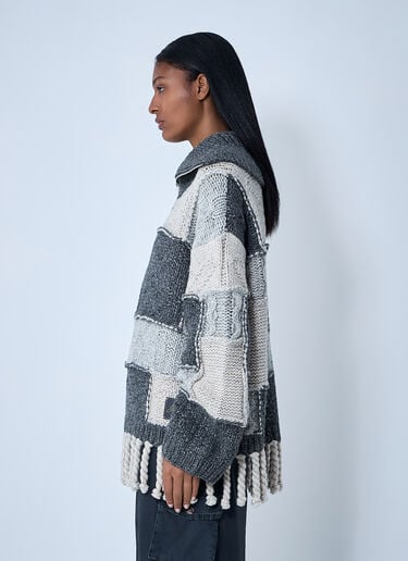 GANNI Wool-Blend Sweater Grey gan0261001