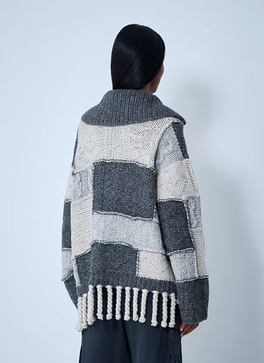 GANNI Wool-Blend Sweater Grey gan0261001
