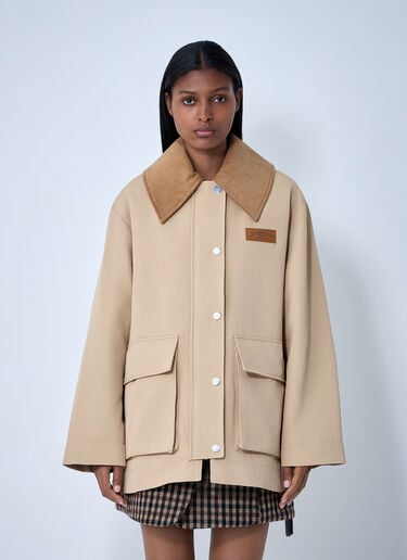 GANNI Twill Jacket Khaki gan0261006