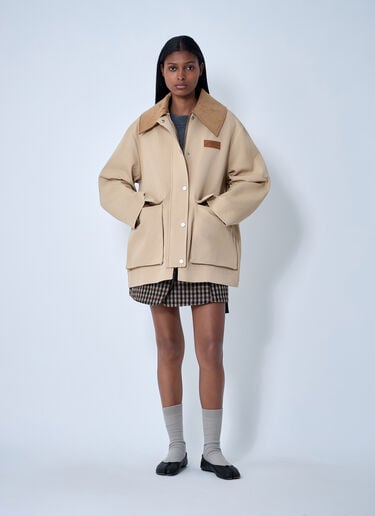 GANNI Twill Jacket Khaki gan0261006