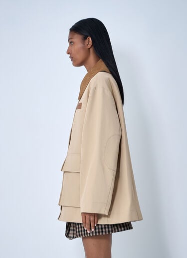 GANNI Twill Jacket Khaki gan0261006