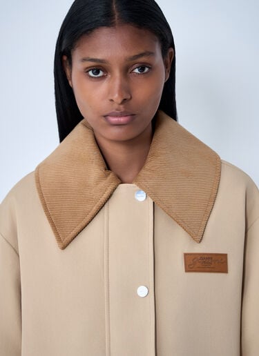 GANNI Twill Jacket Khaki gan0261006