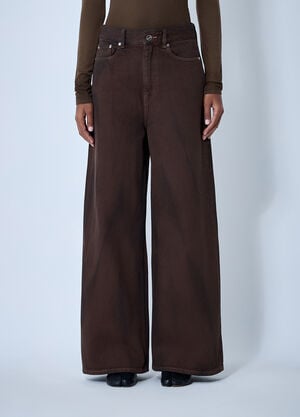 GANNI Five-Pocket Jeans Brown gan0261007