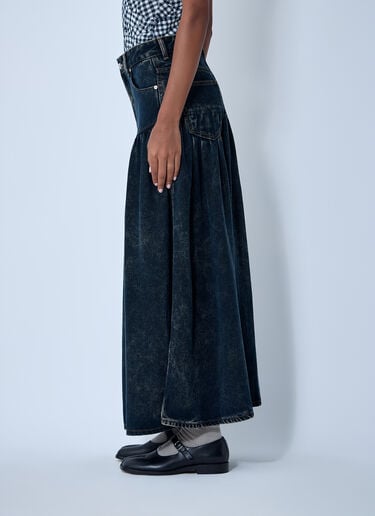 GANNI Denim Maxi Skirt Black gan0261009