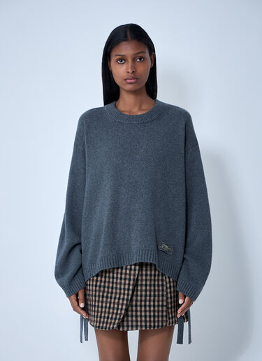 GANNI Wool-Blend Sweater Grey gan0261015