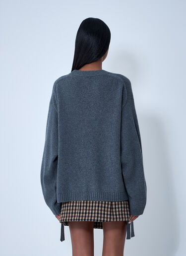 GANNI Wool-Blend Sweater Grey gan0261015