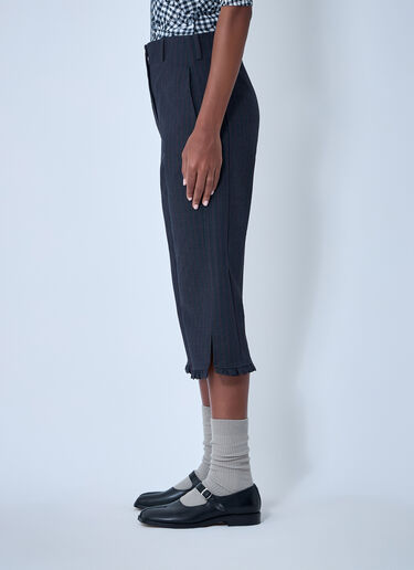GANNI Stretch Stripe Capri Pants Grey gan0261019