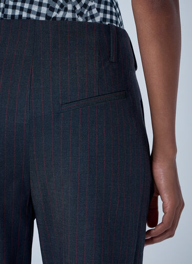 Stretch Stripe Capri Pants GANNI Stretch Stripe Capri Pants Grey gan0261019