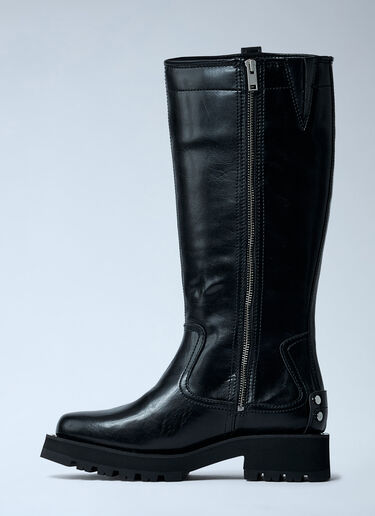 GANNI Studs High Boots Black gan0261021