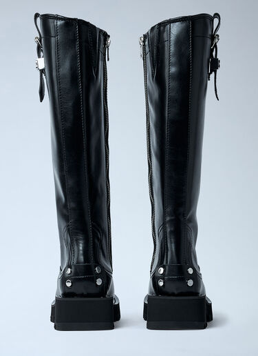 GANNI Studs High Boots Black gan0261021