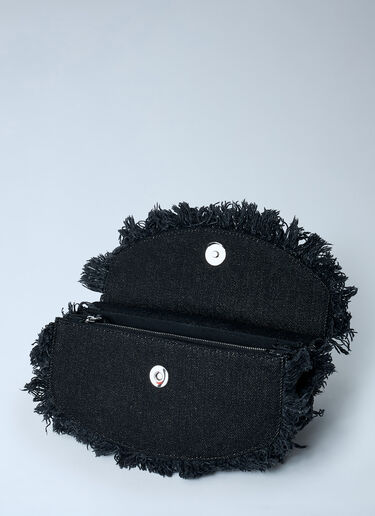 GANNI Mini Apo-G Denim Handbag Black gan0261043