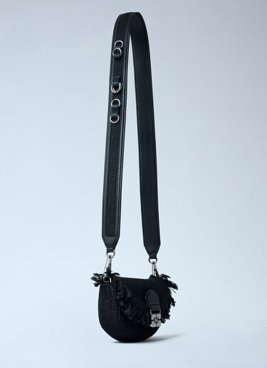 GANNI Mini Apo-G Denim Wallet On-Chain Black gan0261044