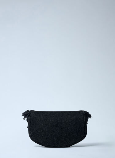 GANNI Mini Apo-G Denim Wallet On-Chain Black gan0261044
