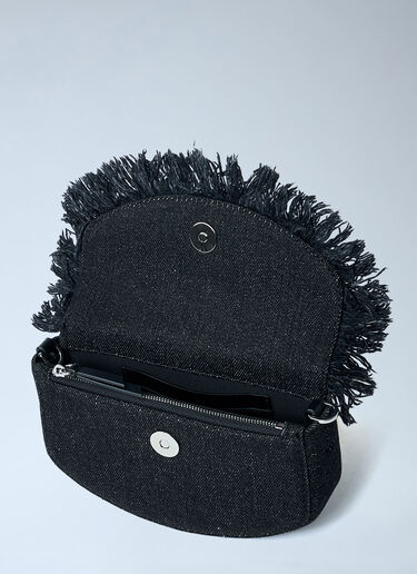 GANNI Mini Apo-G Denim Wallet On-Chain Black gan0261044