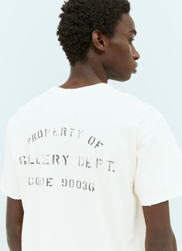 Gallery Dept. Property Stencil T 恤 乳白色 gdp0153025