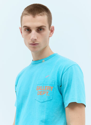 Vintage Logo Print T-Shirt Gallery Dept. Vintage Logo Print T-Shirt Blue gdp0153027