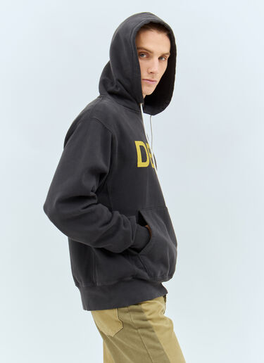 Gallery Dept. Logo Print Hooded Sweatshirt Black gdp0158013