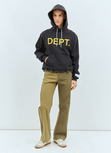Logo Print Hooded Sweatshirt Gallery Dept. Logo Print Hooded Sweatshirt Black gdp0158013