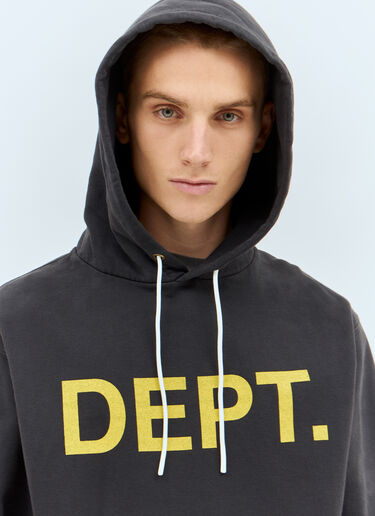 Logo Print Hooded Sweatshirt Gallery Dept. Logo Print Hooded Sweatshirt Black gdp0158013