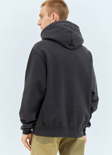 Gallery Dept. Logo Print Hooded Sweatshirt Black gdp0158013